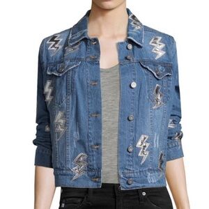 Bagatelle Lighting Bolt Denim Jacket